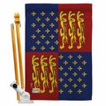 Cosa 28 x 40 in. King Edward III Flags of the World Historical Impressions Vertical House Flag Set CO2158221